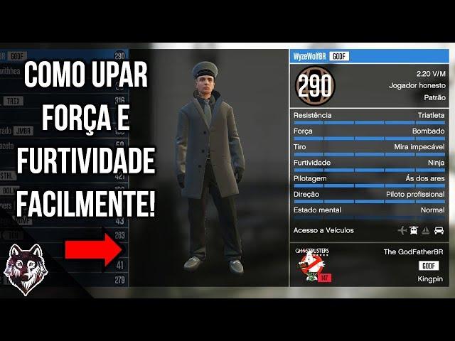 GTA Online: COMO DEIXAR FORÇA E FURTIVIDADE NO MÁXIMO FACILMENTE!!!