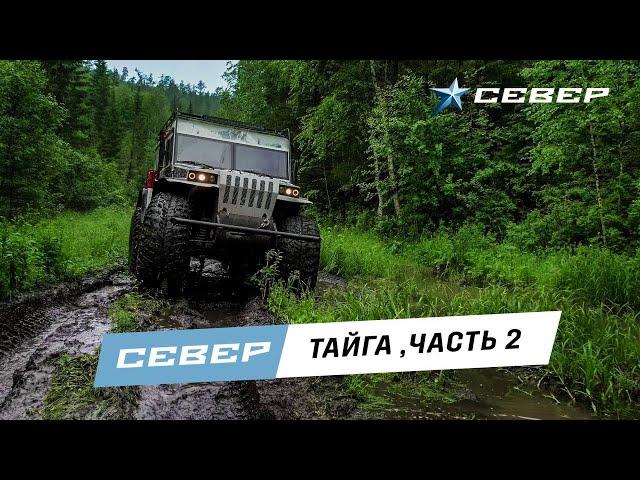 Вездеход SEVERTRUCKS. Испытания. Тайга. д. Ангалой, река Кайлятка. Красноярский край. Вторая серия.