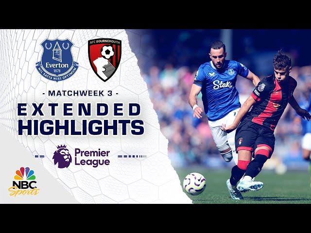 Everton v. Bournemouth | PREMIER LEAGUE HIGHLIGHTS | 8/31/2024 | NBC Sports