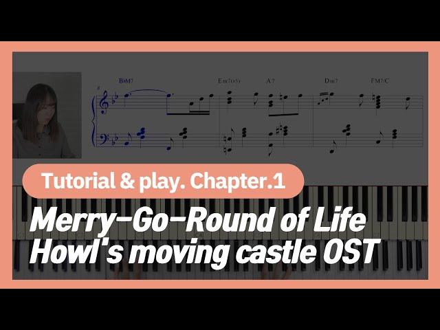 Merry-Go-Round of life - Howl's Moving Castle OST (Listen & Play)