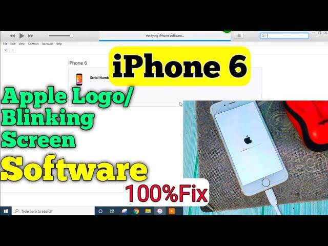 iphone 6 flashing apple logo and black screen|iphone 6 flashing| iphone 6 me software kaise dale