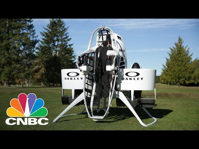 Bubba Watson Shows Off Jet Pack Golf Cart | Squawk Box | CNBC