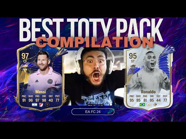 EAFC 24 BEST TOTY PACKS COMPILATION