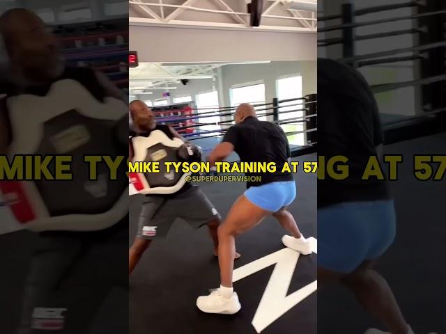 Mike Tyson training at 57