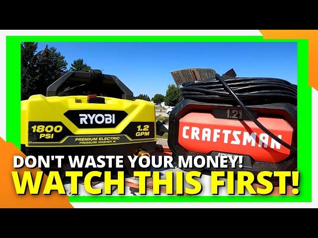 Craftsman vs Ryobi: Best Pressure Washer for the $99?