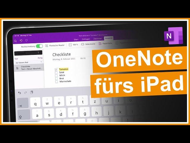 OneNote Tutorial für das iPad (deutsch)