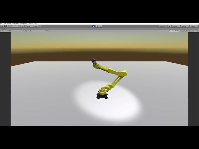 Robot arm with chained transforms in Unity