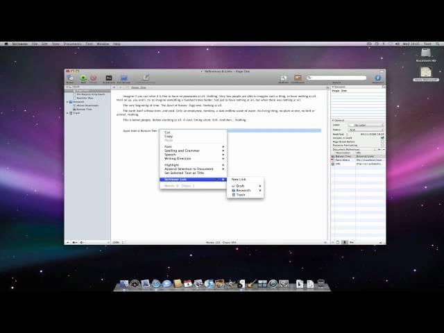 Scrivener Basics - References & Links