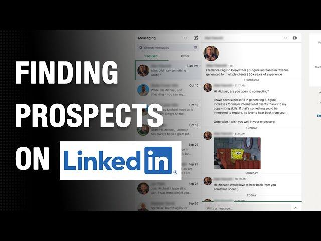 Cold Email Workshop - Using LinkedIn to Find Prospects