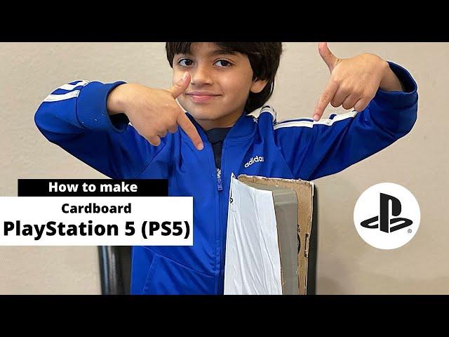 DIY - How to make Sony PlayStation5 Console from cardboard