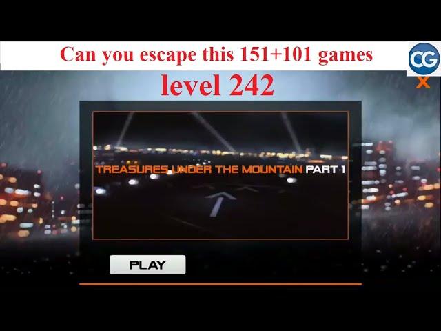 Can you escape this 151+101 games level 242 - TREASURE UNDER THE MOUNTAIN PART 1 - Complete Game