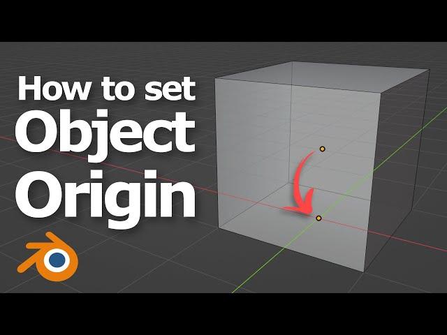 How to Set Object Origin in Blender | Set Pivot Point with Shortcut