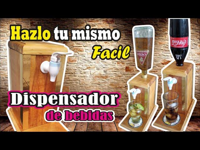 Como hacer DISPENSADOR DE BEBIDAS EN MADERA idea genial hazlo facil BEVERAGE DISPENSER Amazing idea