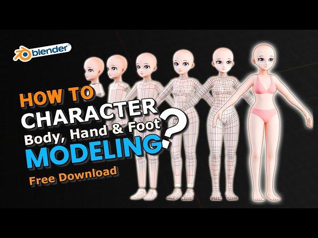 Blender Character Modeling Your Own Anime Body Base Mesh