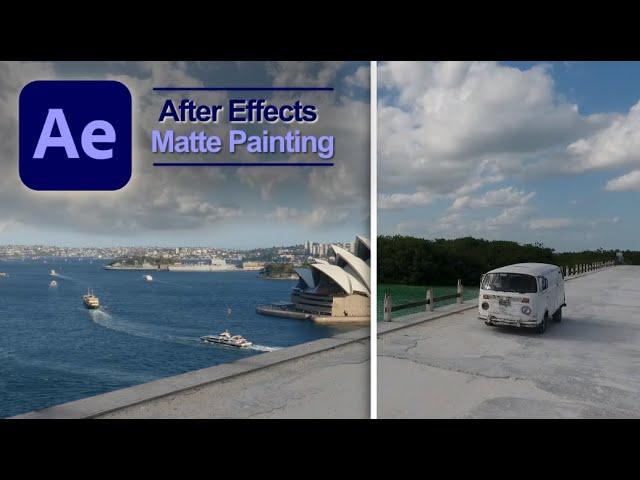 How To Simple Matt Paint In After Effects - Tutorial | Digital Matte Painting