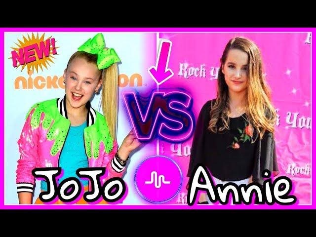 JoJo Siwa VS Annie Leblanc Musical.ly Battle | Famous Gymnast Girls Musically