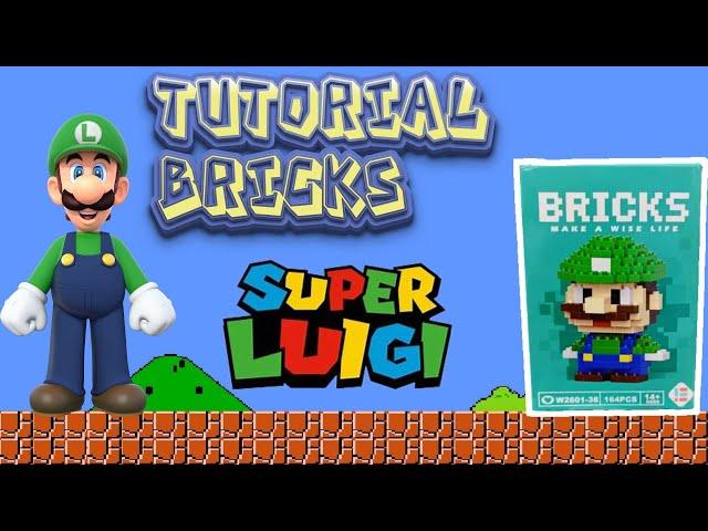 HOW TO BUILD LUIGI BRICKS MINI LEGO W2601-38 | SUPER MARIO