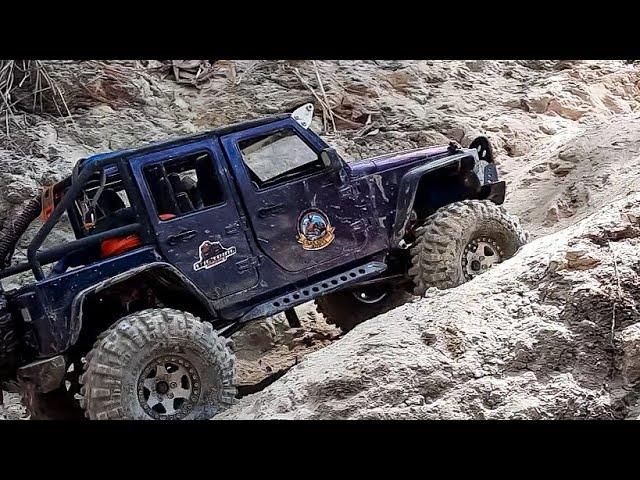 Extreme Hill Climb CHALLENGE 4X4 Off Road Trail Group Show  RC CRAWLER - RC Off-road Truck