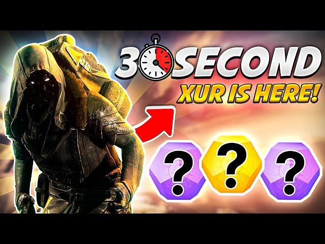 DESTINY 2 | 30 SECOND XUR | 14 APRIL 2023