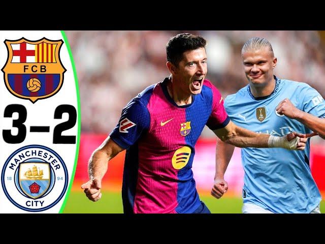 Barcelona vs Manchester City 3-2 - All Goals and Highlights - 2024  HAALAND