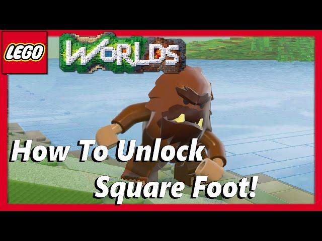 How To Unlock and Find Squarefoot in Lego Worlds!