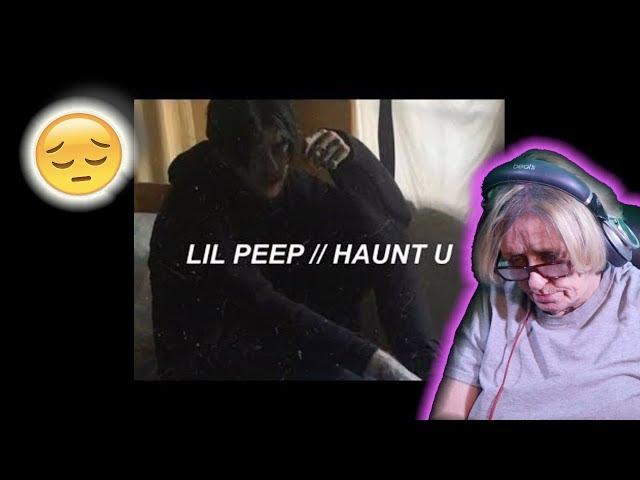 Grandma REACTS to - Lil Peep - Haunt U [LYRICS]