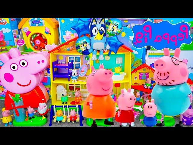 8 Minutes Satisfying Unboxing Cute Peppa Pig House Playset Toys Collection Review tweeto ASMR TOYS