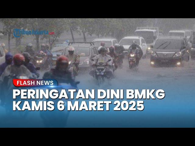 Peringatan Dini Cuaca Besok Kamis 6 Maret 2025, BMKG: Jawa Barat Waspada Hujan Sedang hingga Lebat