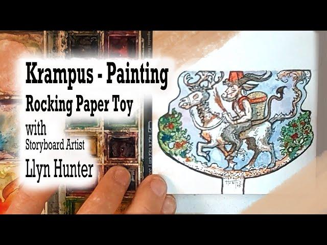 Krampus - Painting a Rocking Paper Toy