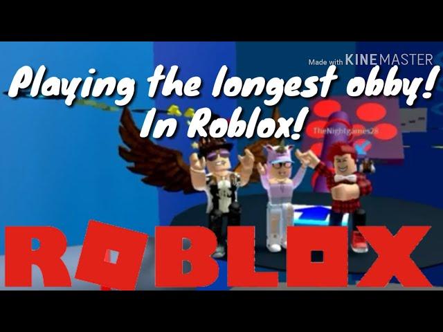 PLAYING THE LONGEST OBBY IN ROBLOX! II PauleenTV