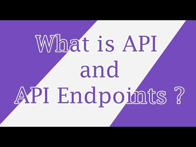 What is API and API Endpoints  In Tamil