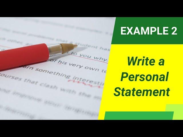 How to Write an AMAZING Personal Statement (Application Review 2)