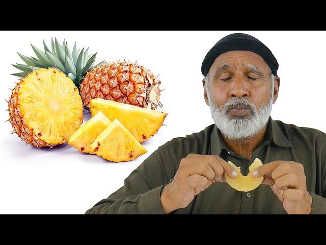 Tribal People Try Pineapple!