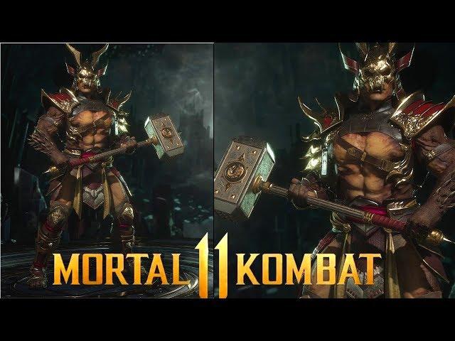 Mortal kombat 11 FIRST LOOK AT SHAO KHAN GEAR SHOWCASE PLATFORM