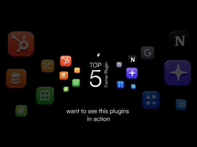 Top 5 Framer Plugins You Need to Try! A#framer #framerplugin
