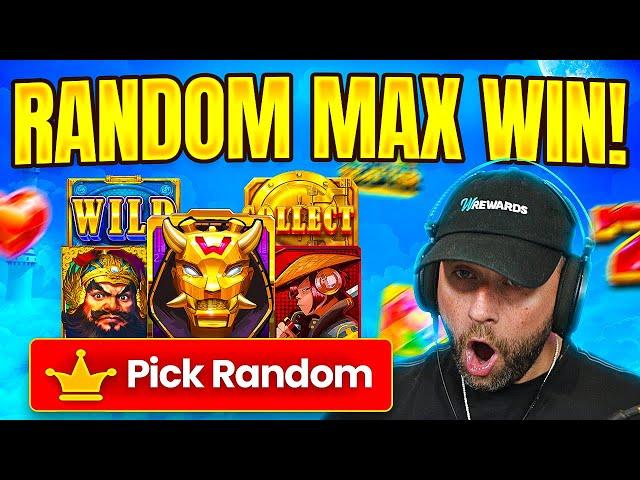 I let PICK RANDOM CHOOSE my SLOTS & we got a MAX WIN!! UNEXPECTED!! (Bonus Buys)