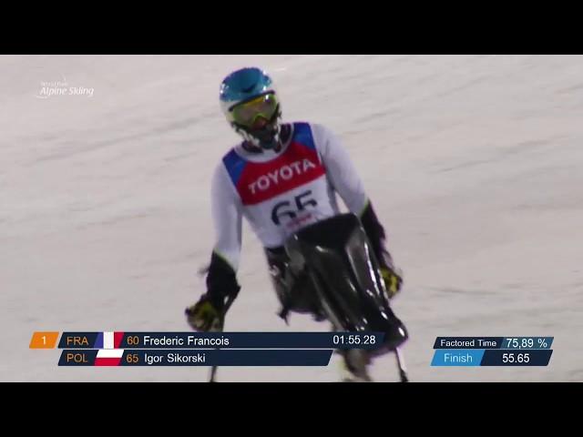 Igor Sikorski 1st men's Slalom sitting - 2018 World Cup Zagreb