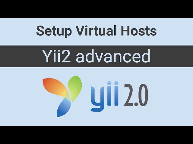 yii2 advanced  - Setup virtual hosts on Windows and Linux