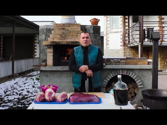 Heart, Liver and Kidney Homemade Sausage | GEORGY KAVKAZ