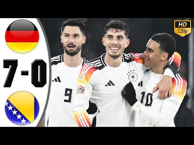 Germany vs Bosnia and Herzegovina 7-0 Highlights & All Goals 2024 HD