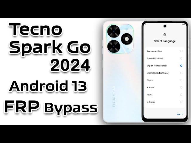 Tecno Spark Go 2024 FRP Bypass Android 13 Without PC | Tecno Spark Go 2024 Google Account Remove