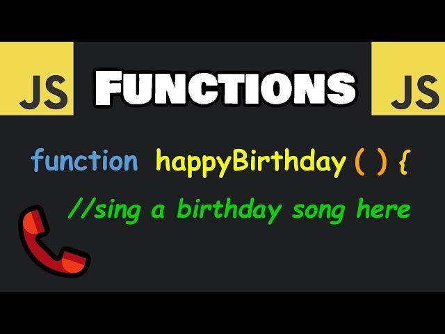 JavaScript FUNCTIONS are easy! 