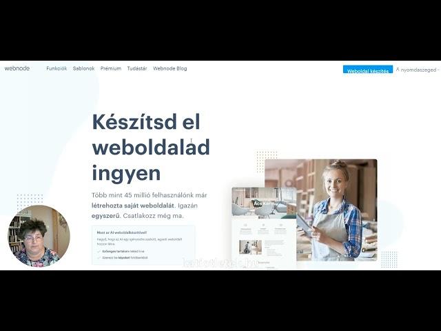 Weboldal és webáruház készítés gyorsan, egyszerűen - Webnode felület tesztelése - Katiötletek