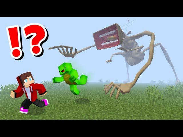 JJ and Mikey VS MEGAHORN CHALLENGE in Minecraft / Maizen Minecraft