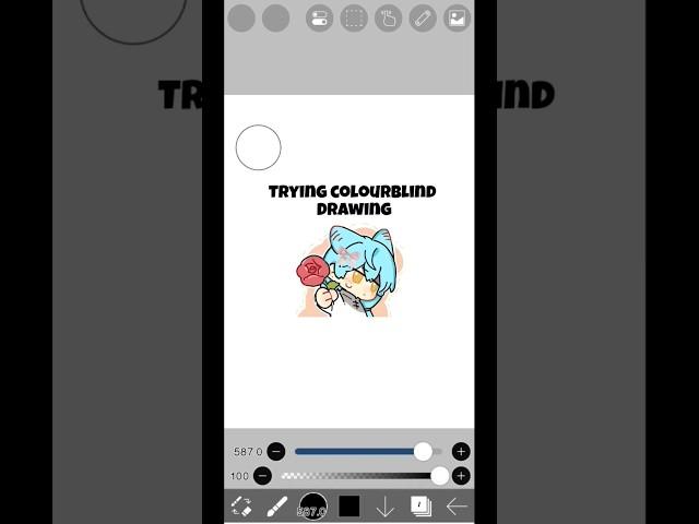trying colourblind drawing!@Bwyart #trending#digitalart#shorts#viralshort