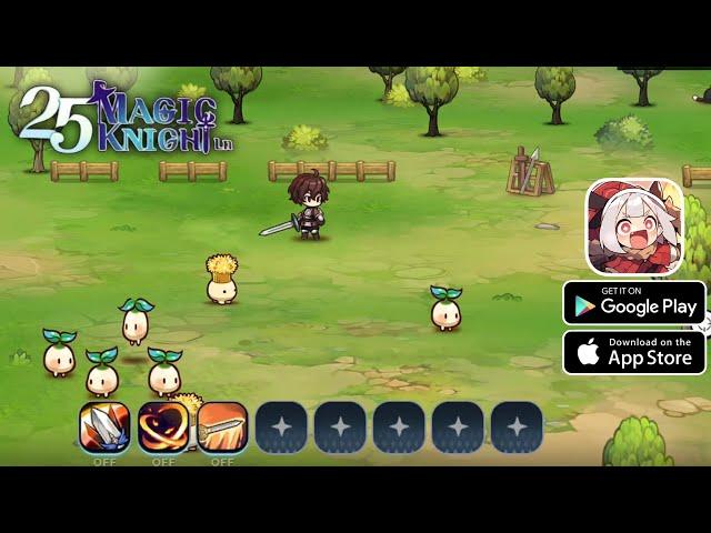  25 MAGIC KNIGHT LN gameplay - 2D Open World MMORPG android iOS Official Launch