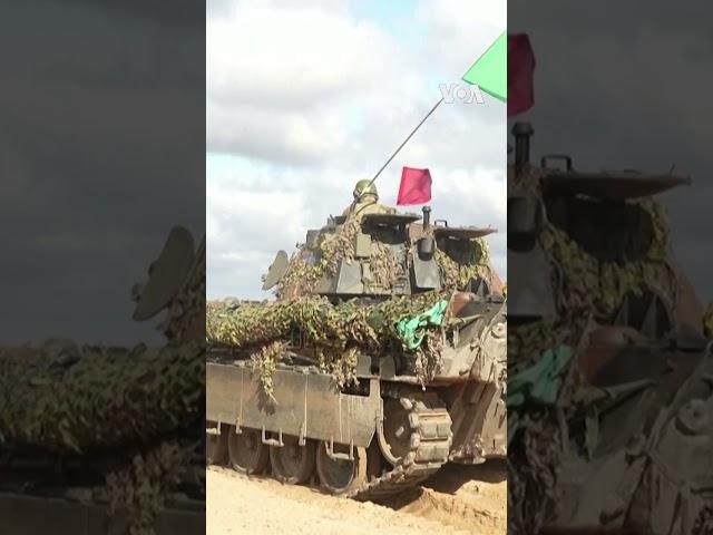 NATO Troops, Tanks Take Part in Drills in Latvia #shorts  | VOA News