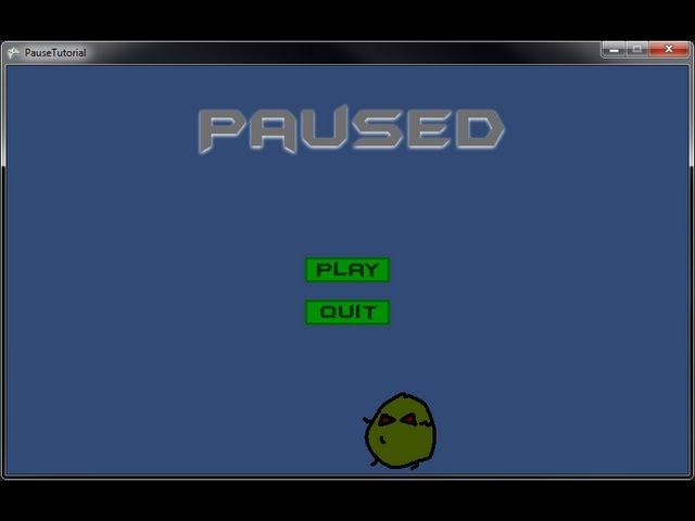 XNA Tutorial 33 - Pause Function