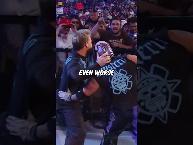 Chris Jericho attacked Rey as a fan