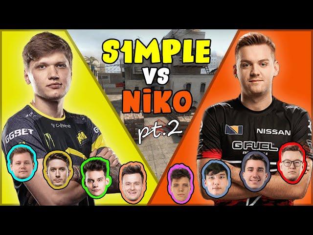 S1mple vs Niko Pt.2 (With Rain and Pasha) - FPL Csgo Stream Battles